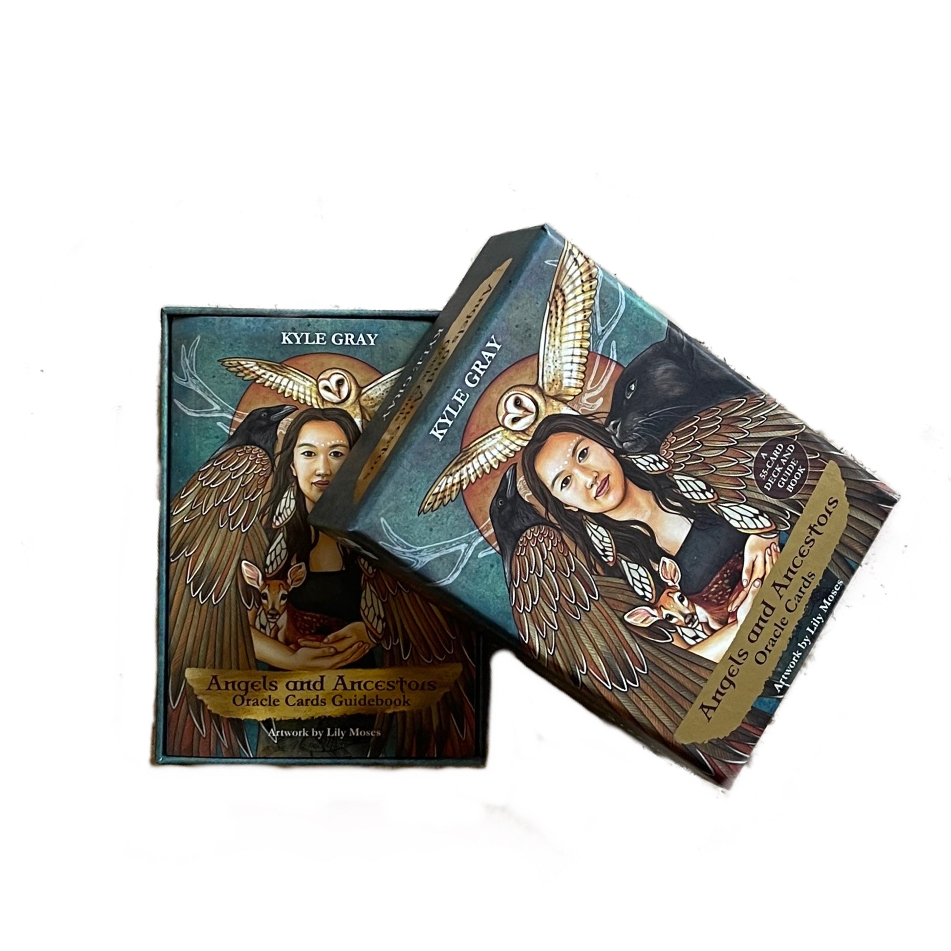 Angels and Ancestors Oracle Cards: A 55-Card Deck and Guidebook